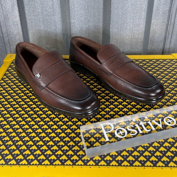 Bally Midwest Coconut Grained Leather Loafers  US 6.5 EEE - Picture 4 of 5